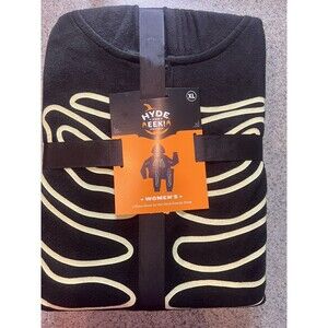 NEW! Women's Glow In The Dark Skeleton Halloween Union Suit 1pc Costume XL